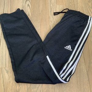 ADIDAS YOUTH TRACK PANTS - GREY - XL - NEAR MINT